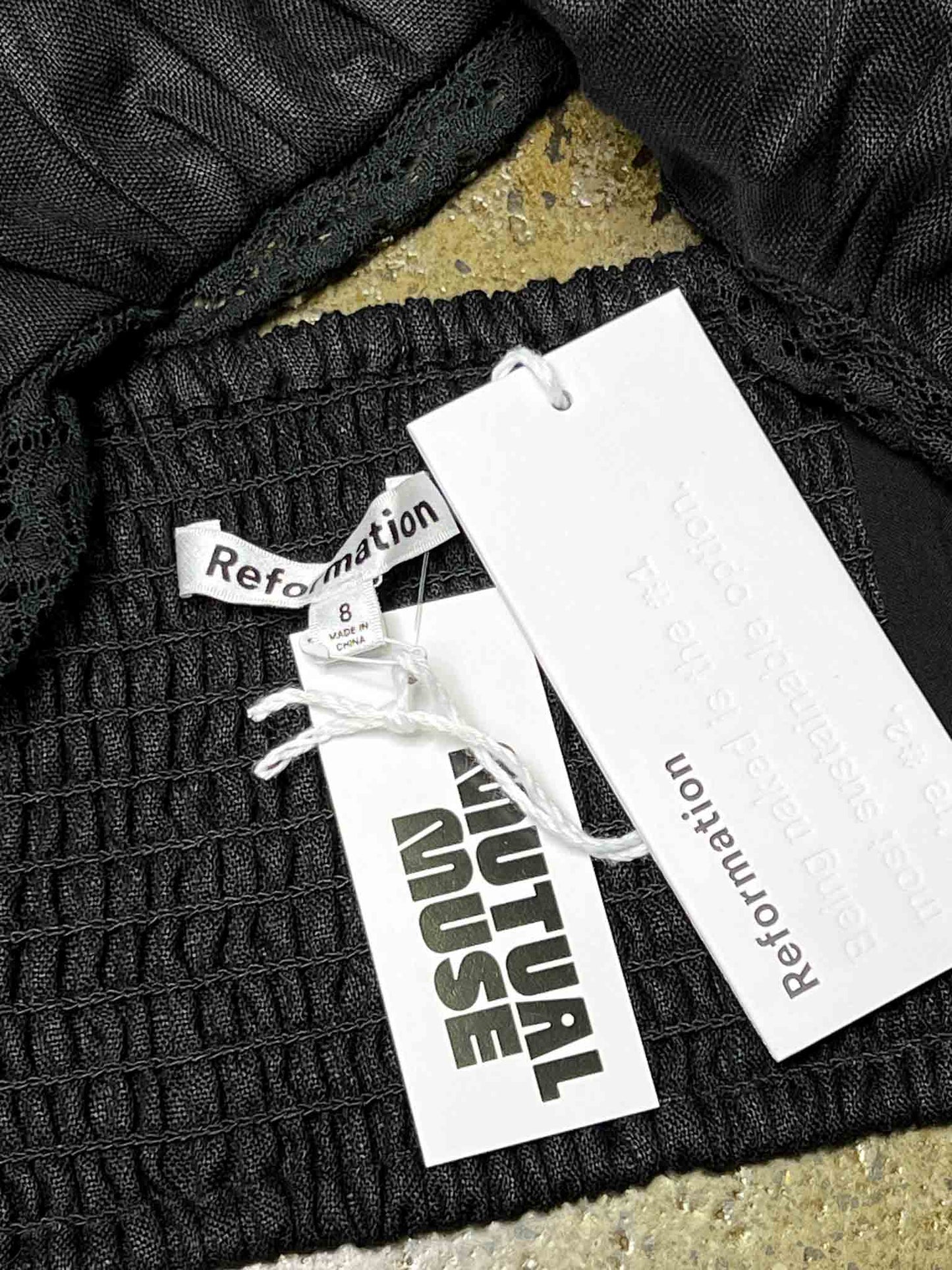 Size 8 | Reformation Violet Linen Bandeau Top NWT