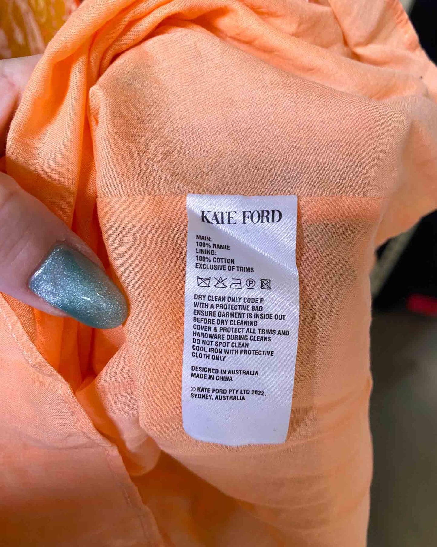 Pink/Orange Kate Ford Dress, 2 (M)