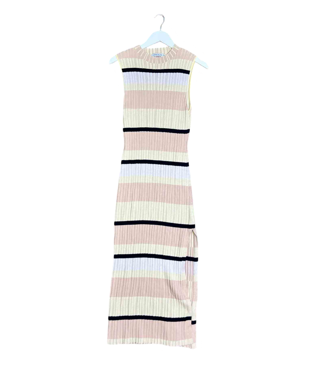 Size 14 | Anna Quan Striped Ribbed Maxi Dress