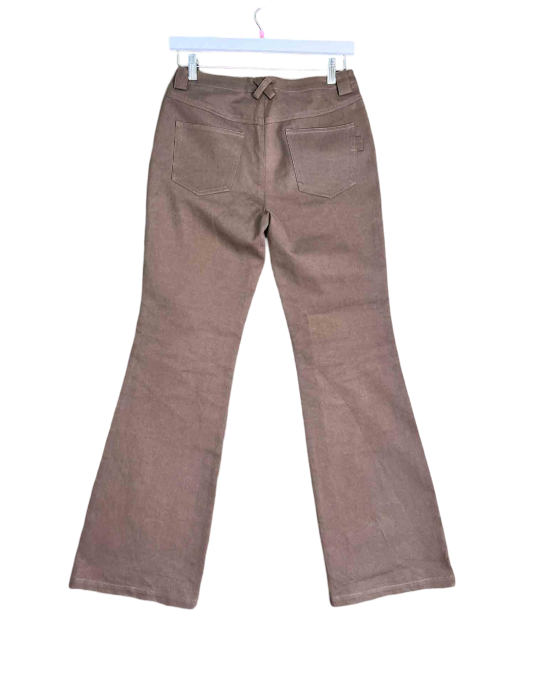 Size L | Fax Copy Express Brown Flared Pants