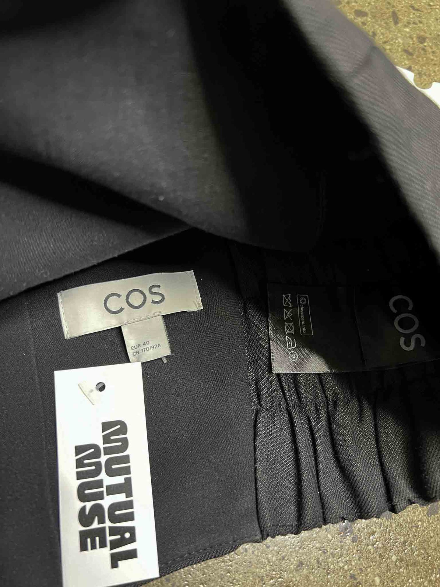 Size 40 (S) | COS Black Bandeau Top