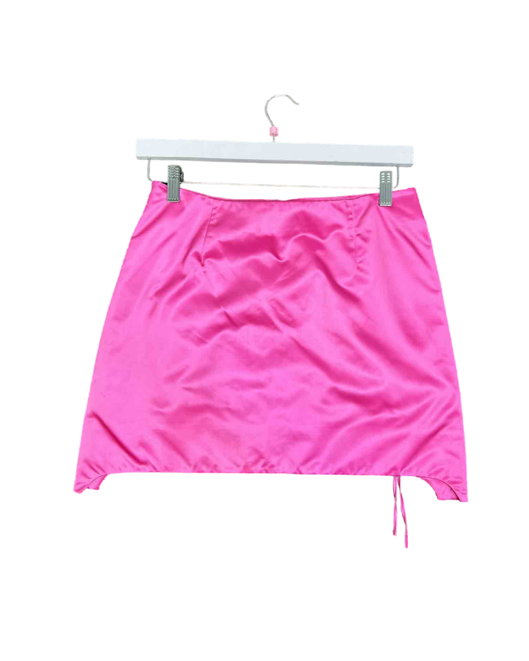 Size 4 (S)| Helmut Lang Pink Satin Mini Skirt