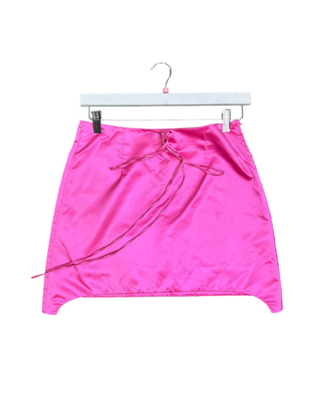 Size 4 (S)| Helmut Lang Pink Satin Mini Skirt