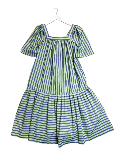 Size 6 | Obus Striped Midi Dress