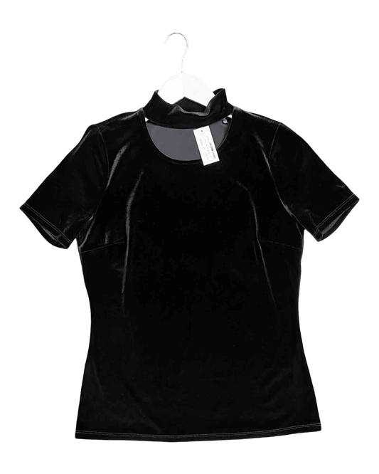 Size S | Elie Tahari Cutout Velvet Top