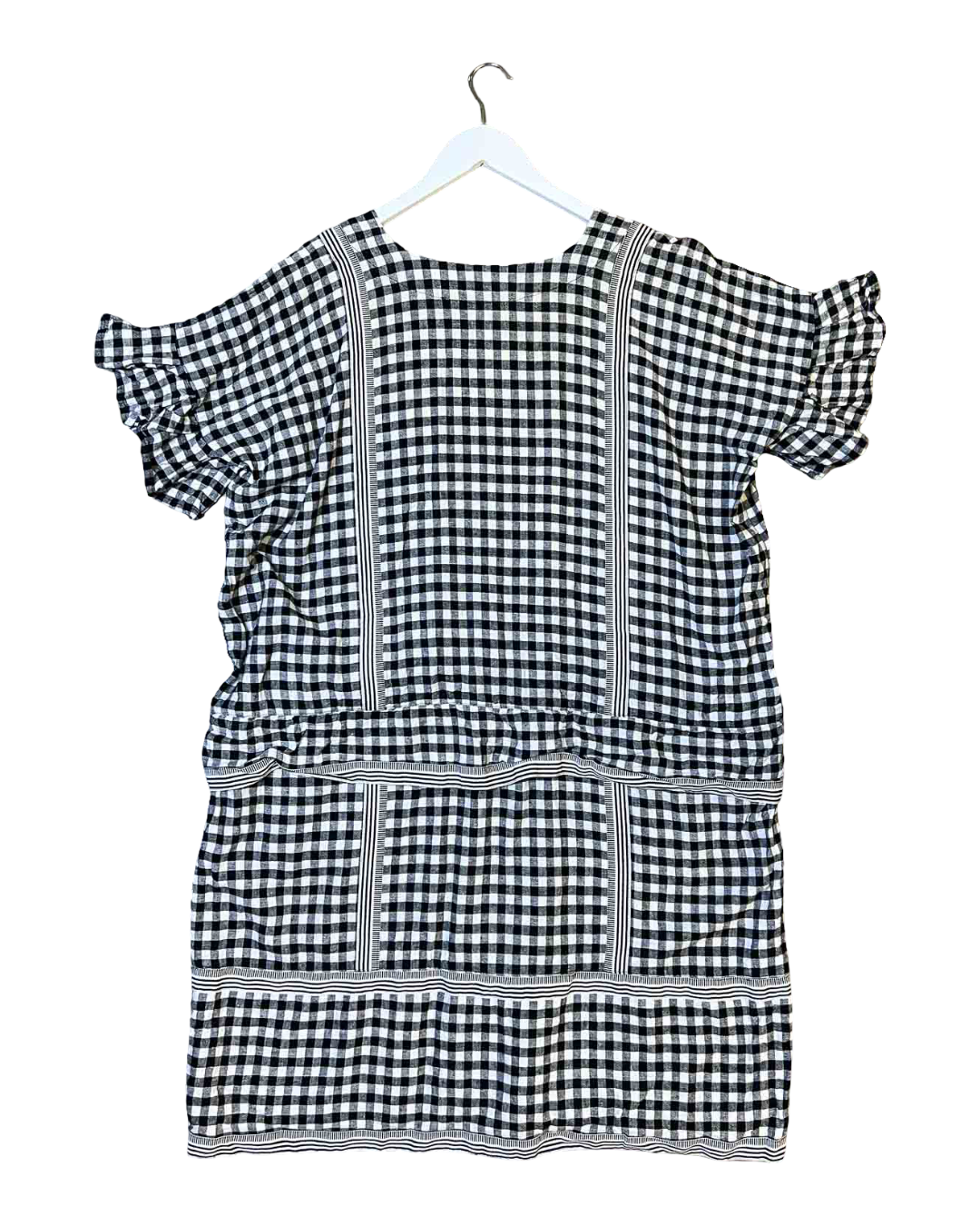 Size S | P.A.M Check Midi Linen Blend Dress