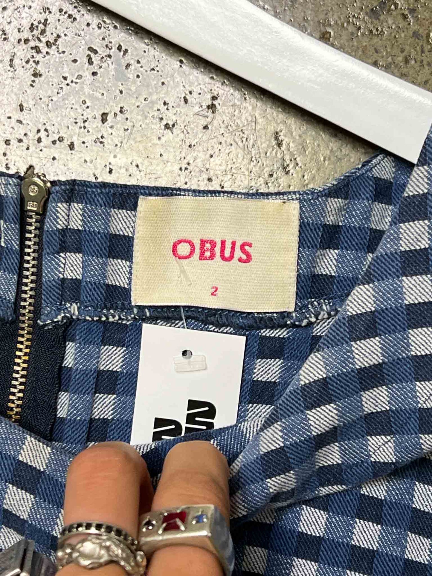 Size M | Obus Check Mini Dress