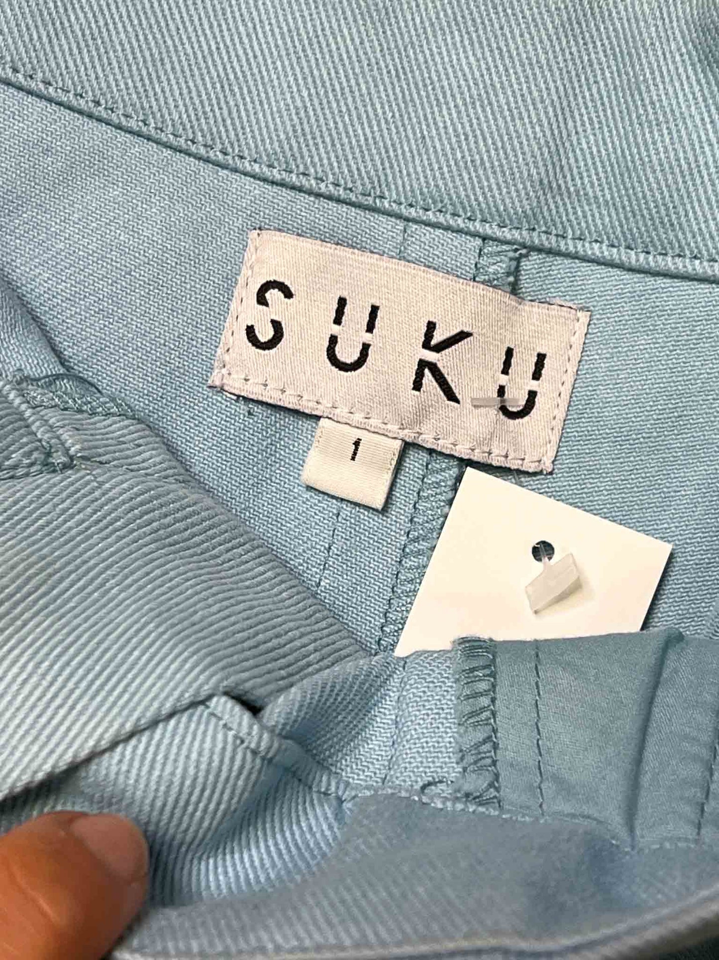 Size 1 (8) | Suku Blue Pleated Shorts