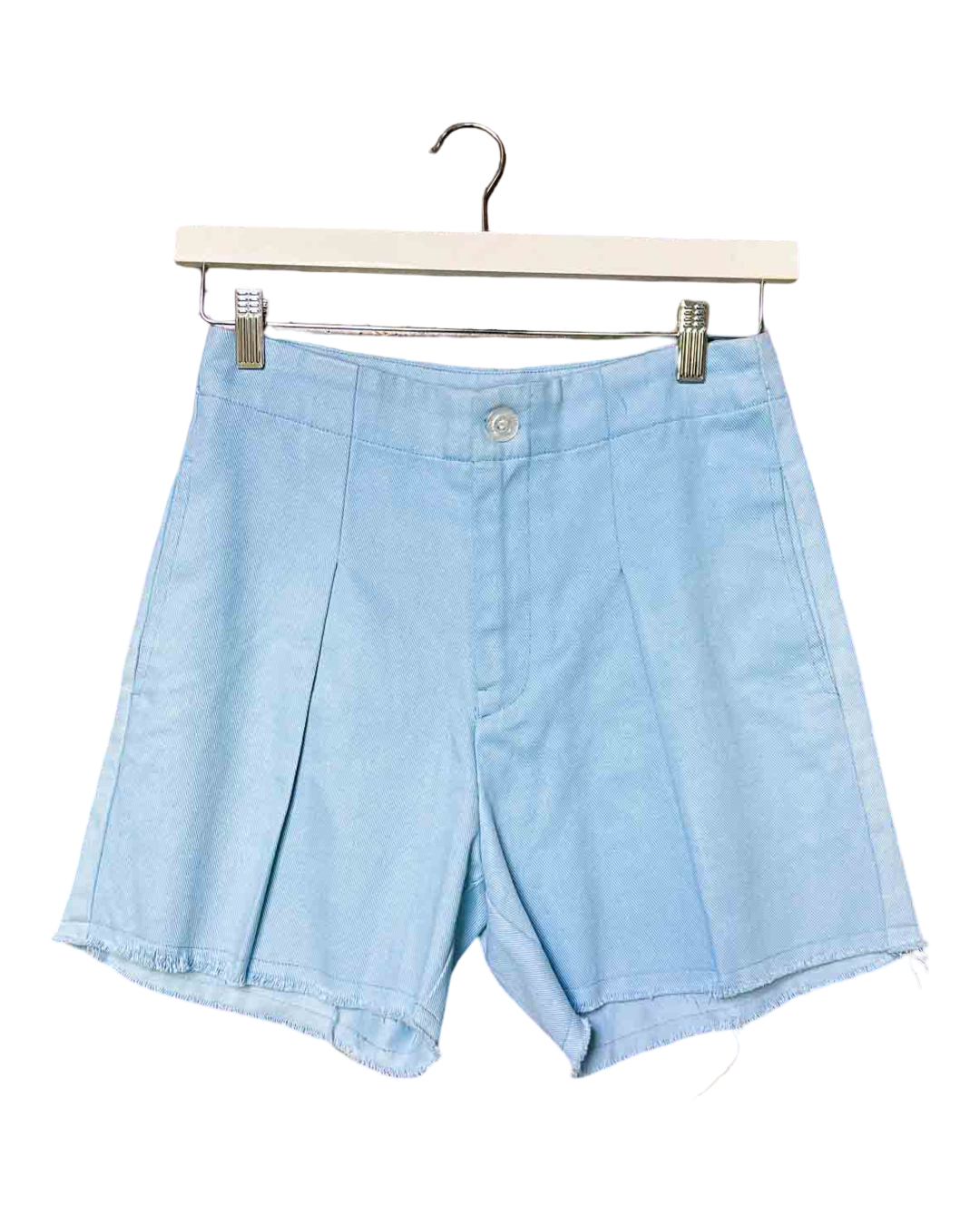 Size 1 (8) | Suku Blue Pleated Shorts