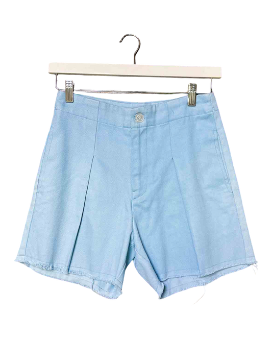 Size 1 (8) | Suku Blue Pleated Shorts