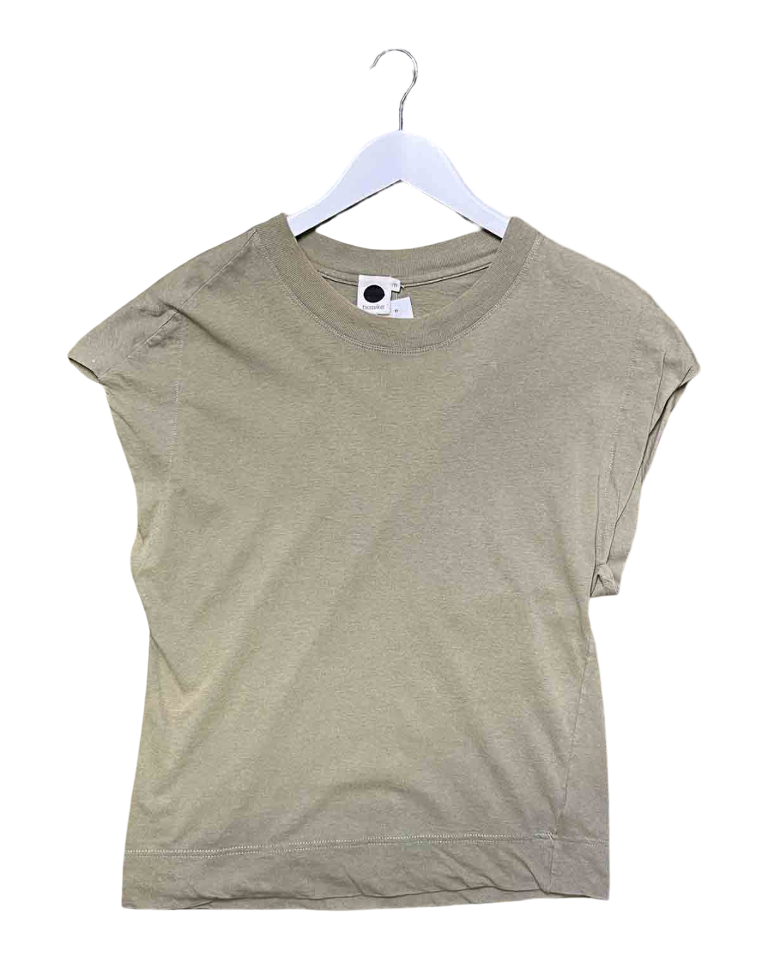 Size M | Bassike Wide Shoulder Athletic Tank Top