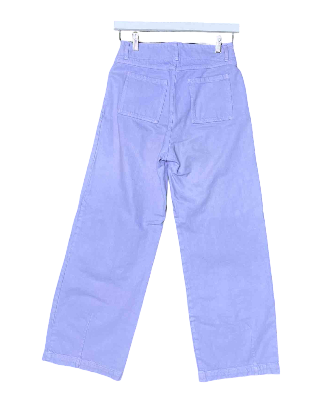 Size S | Kloke Lilac Wide-Leg Cotton Pants