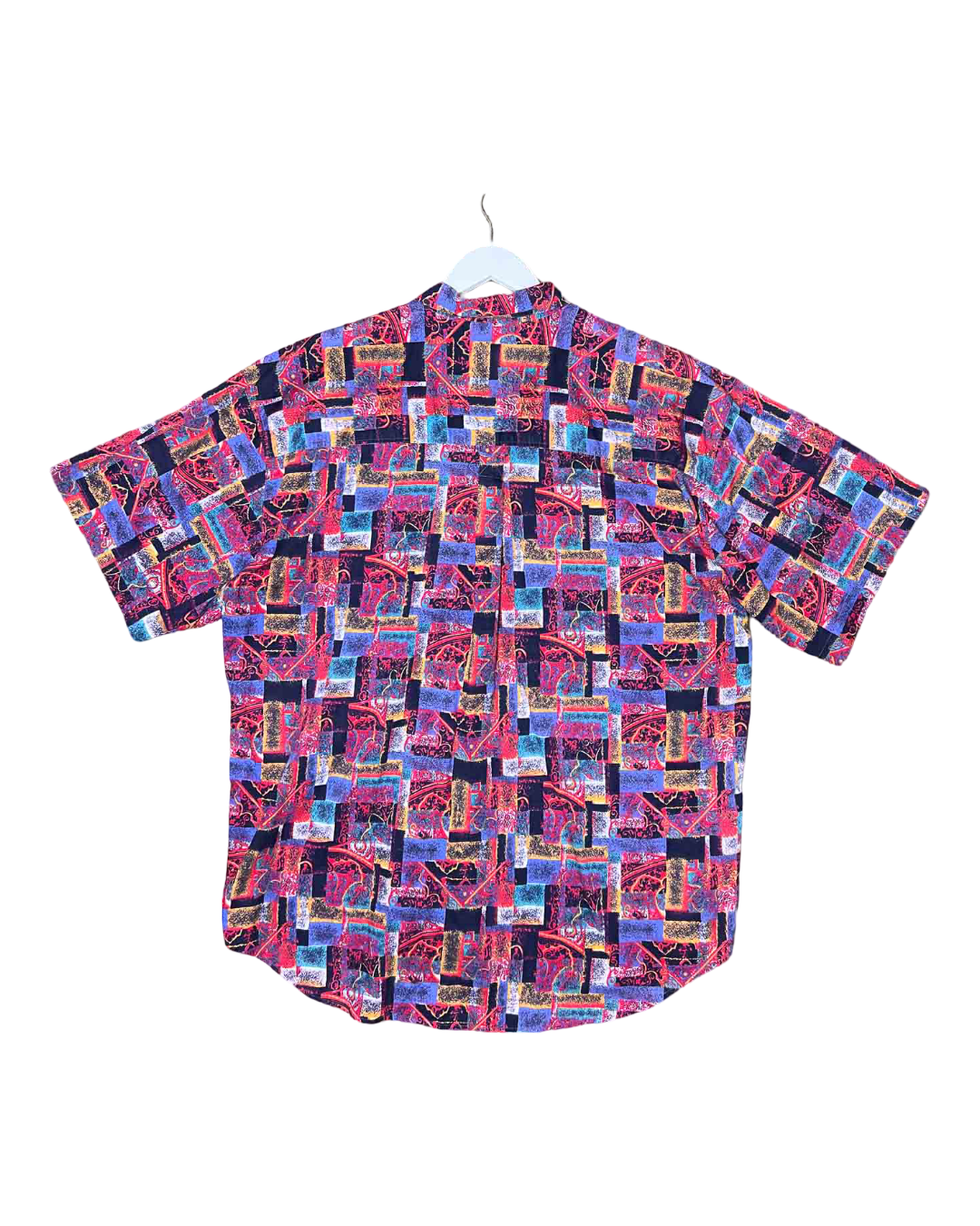Size XL | Basix Geometric Cotton Shirt