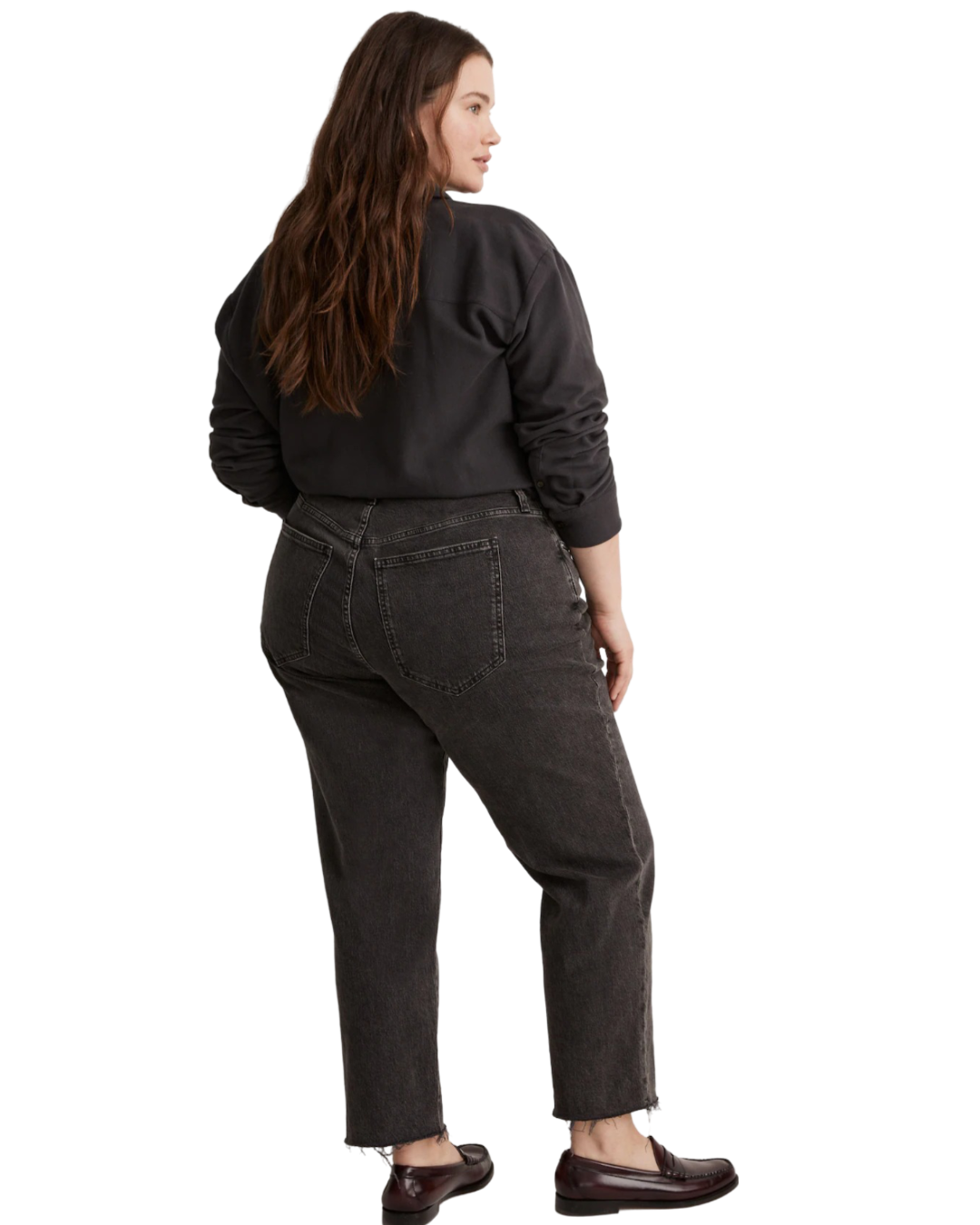 Size 22 | Madewell Washed Black Curvy Perfect Vintage Straight Jeans