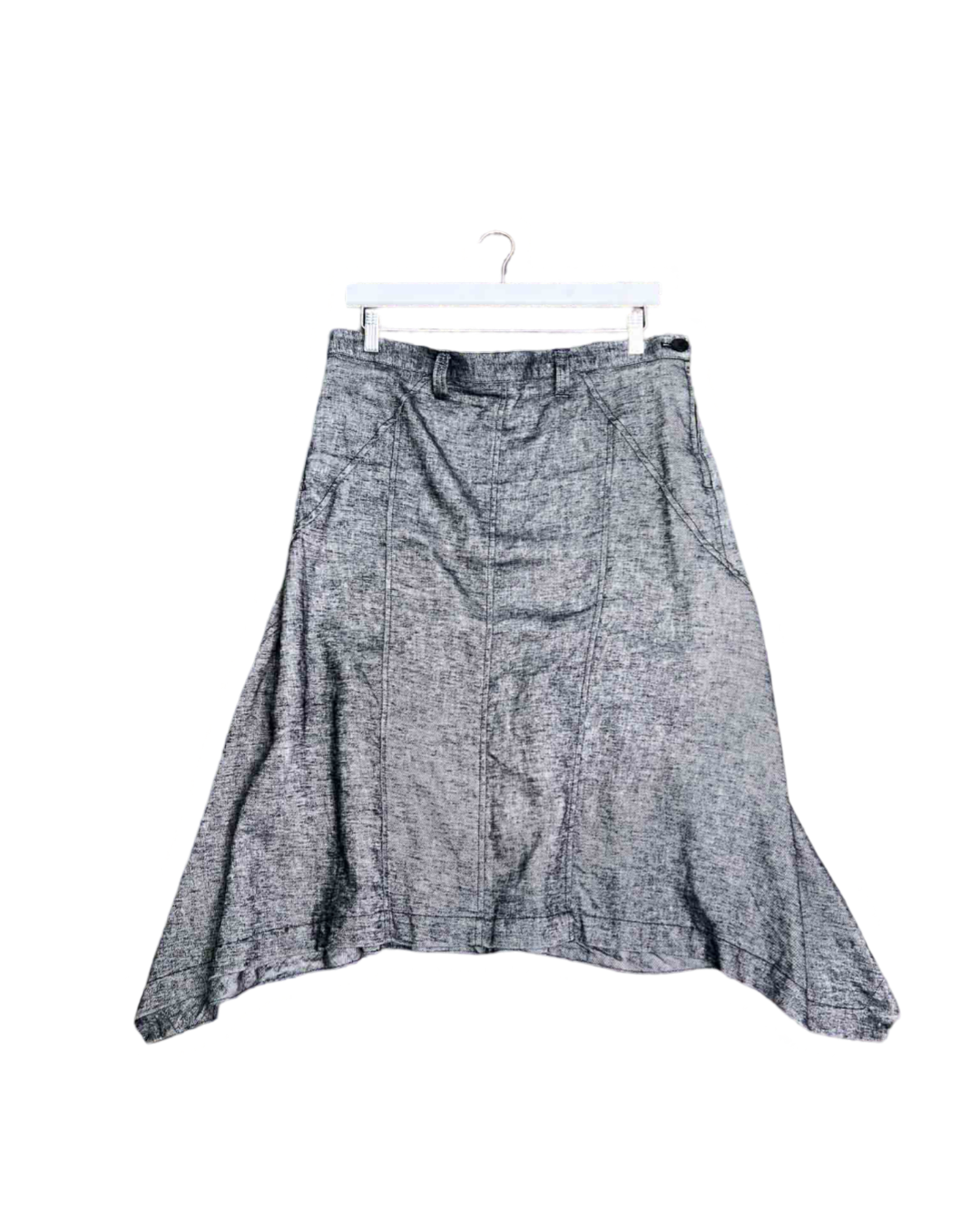 Size 44 (L) | Peachoo + Krejberg Grey Flared Hem Skirt