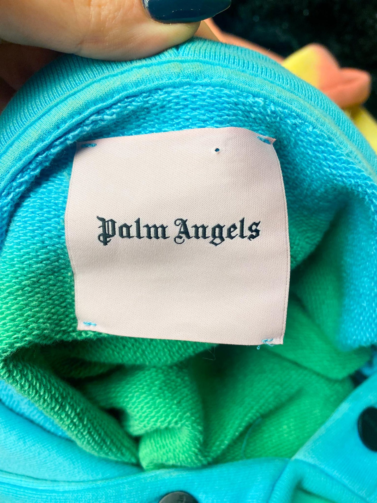 Size M - Palm Angels Rainbow Tie Dye Hoodie