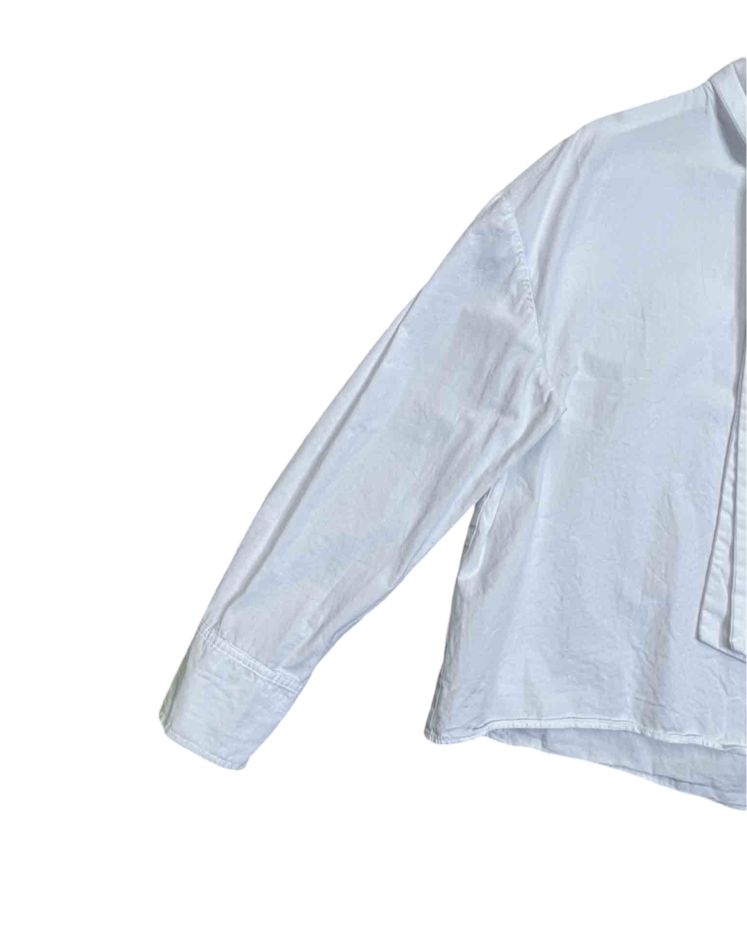 Size 4 (14) Tanner Fletcher White Laurence Pussybow Shirt