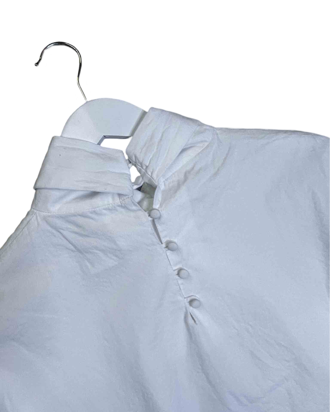 Size 4 (14) Tanner Fletcher White Laurence Pussybow Shirt