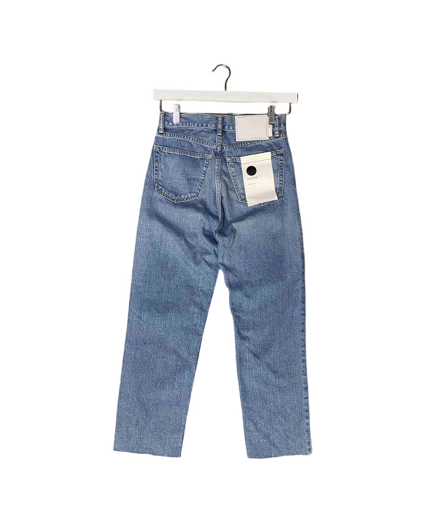 Size 25 | Bassike Straight Cut Off Organic Cotton Jeans