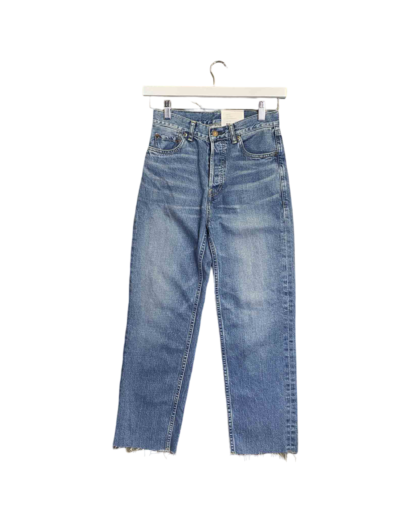 Size 25 | Bassike Straight Cut Off Organic Cotton Jeans