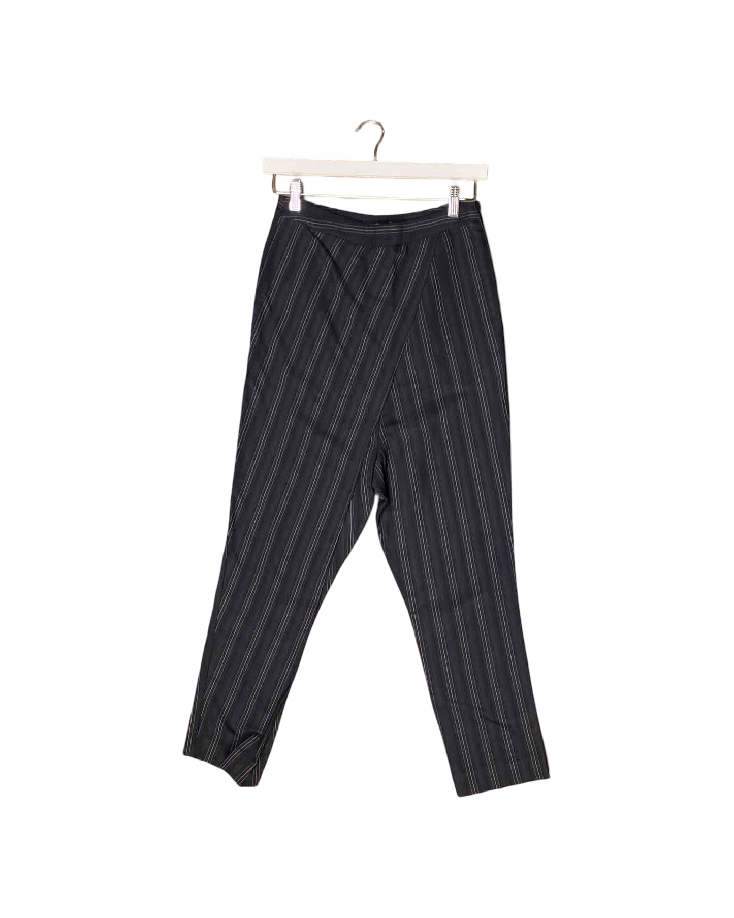 Size 6 (0) | Bassike Wrap Pinstripe Pants