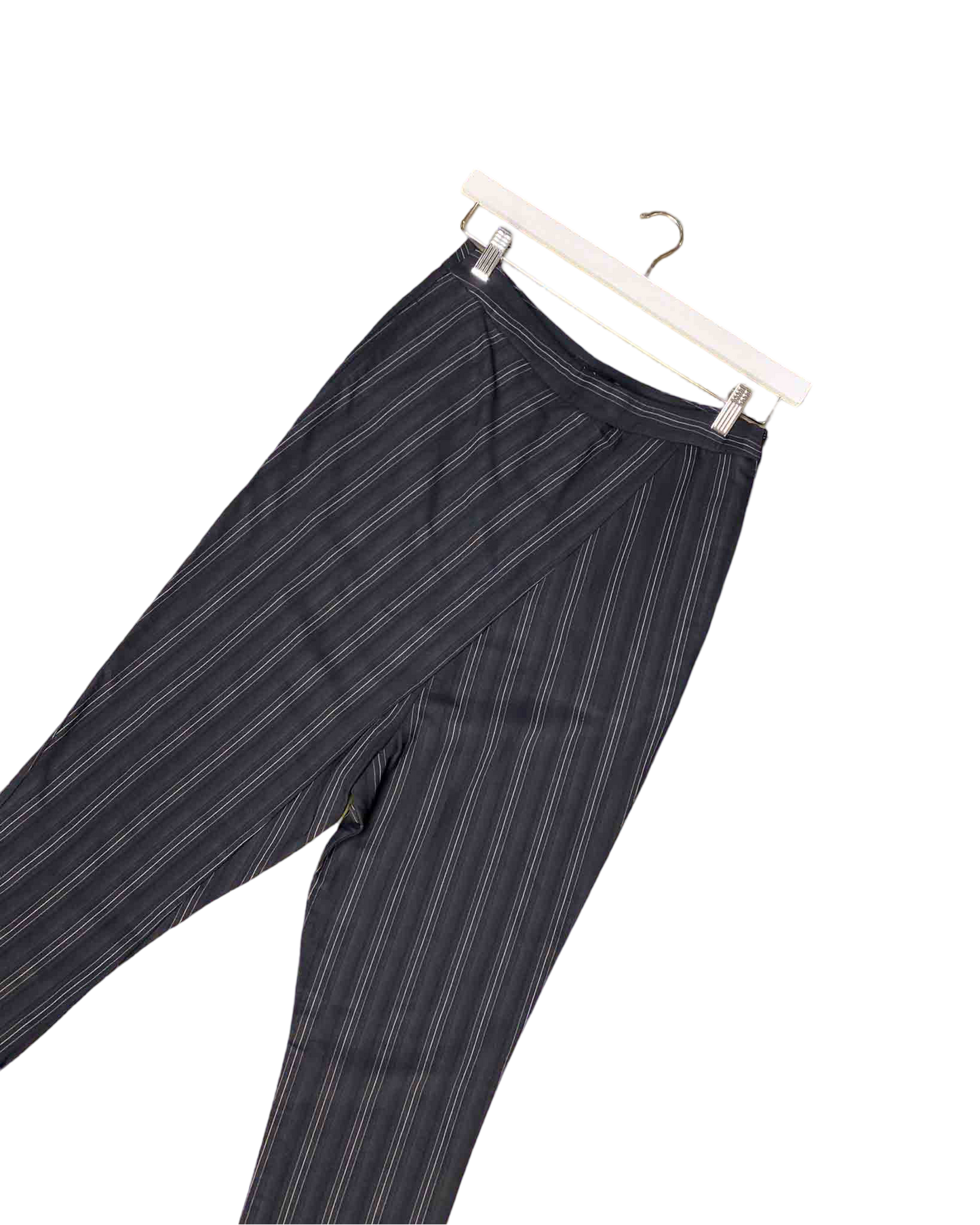 Size 6 (0) | Bassike Wrap Pinstripe Pants