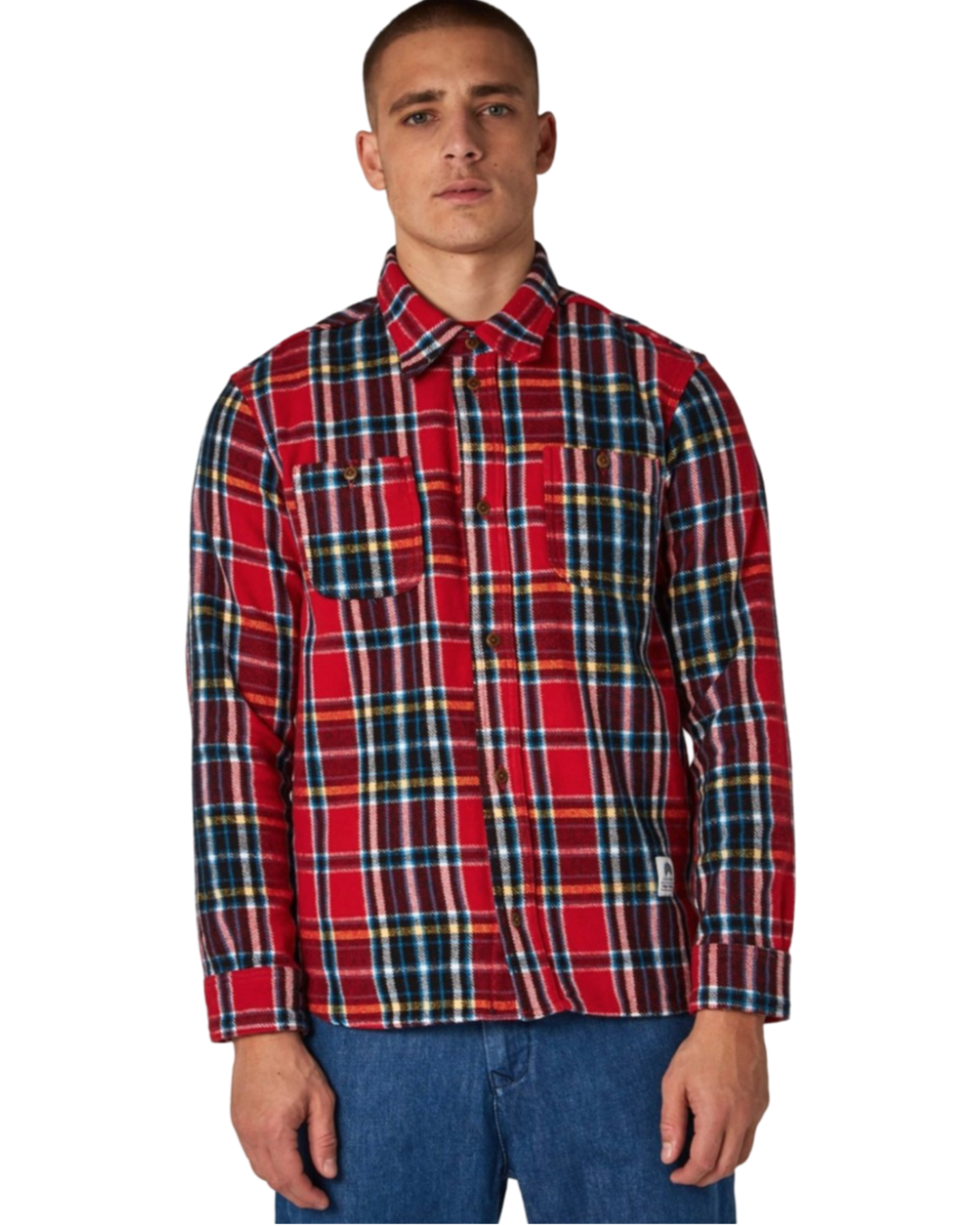 Size S -  Kings of Indigo Checked Flannel Shirt