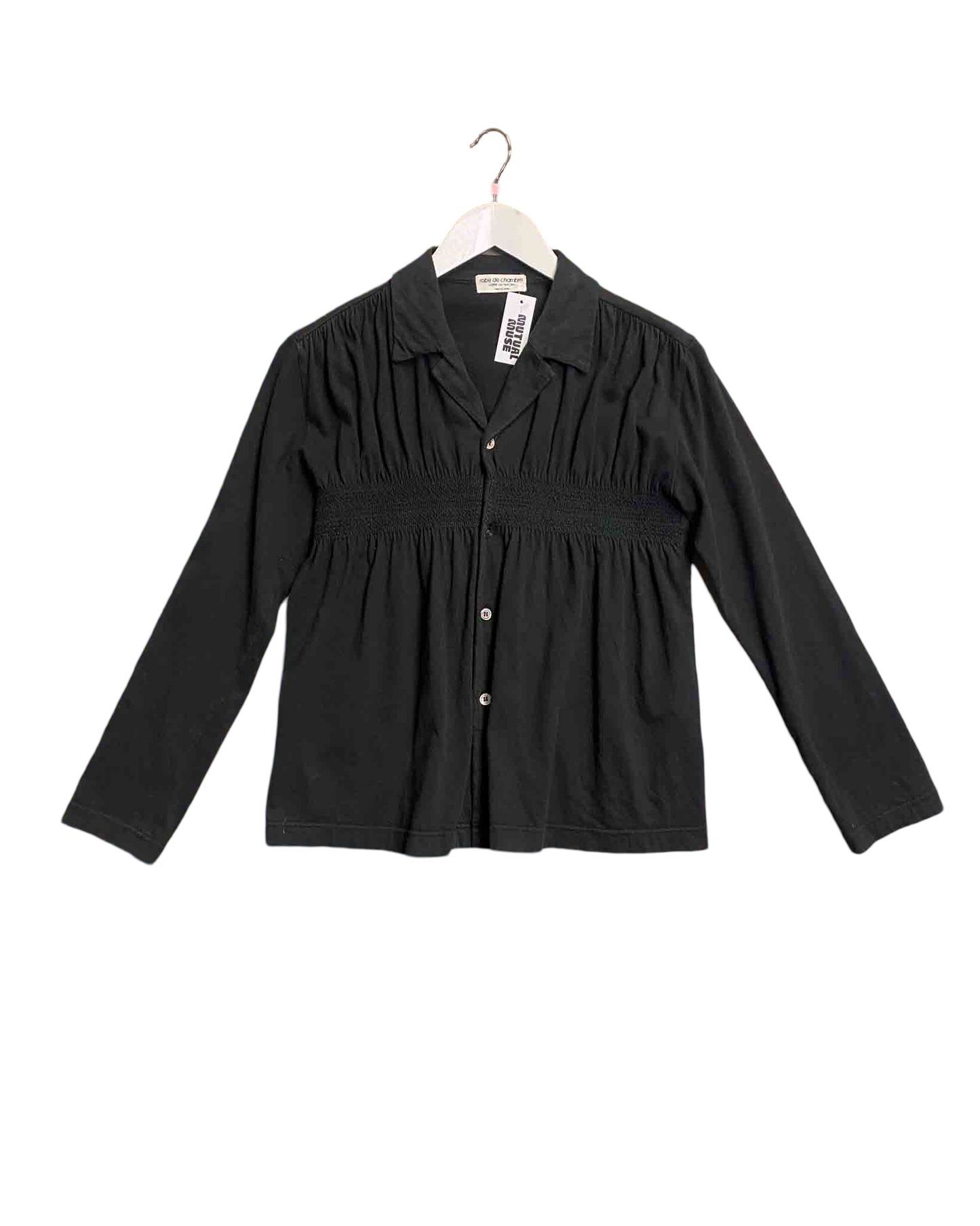 Size S | Comme des Garçons x Robe de Chambra Shirred Cotton Cardigan