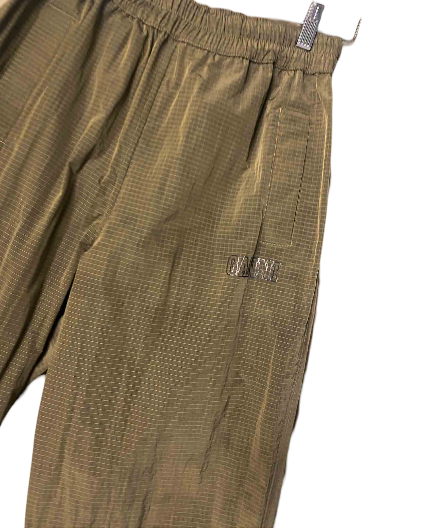 Size XS | Ganni Green Ripstop Pants