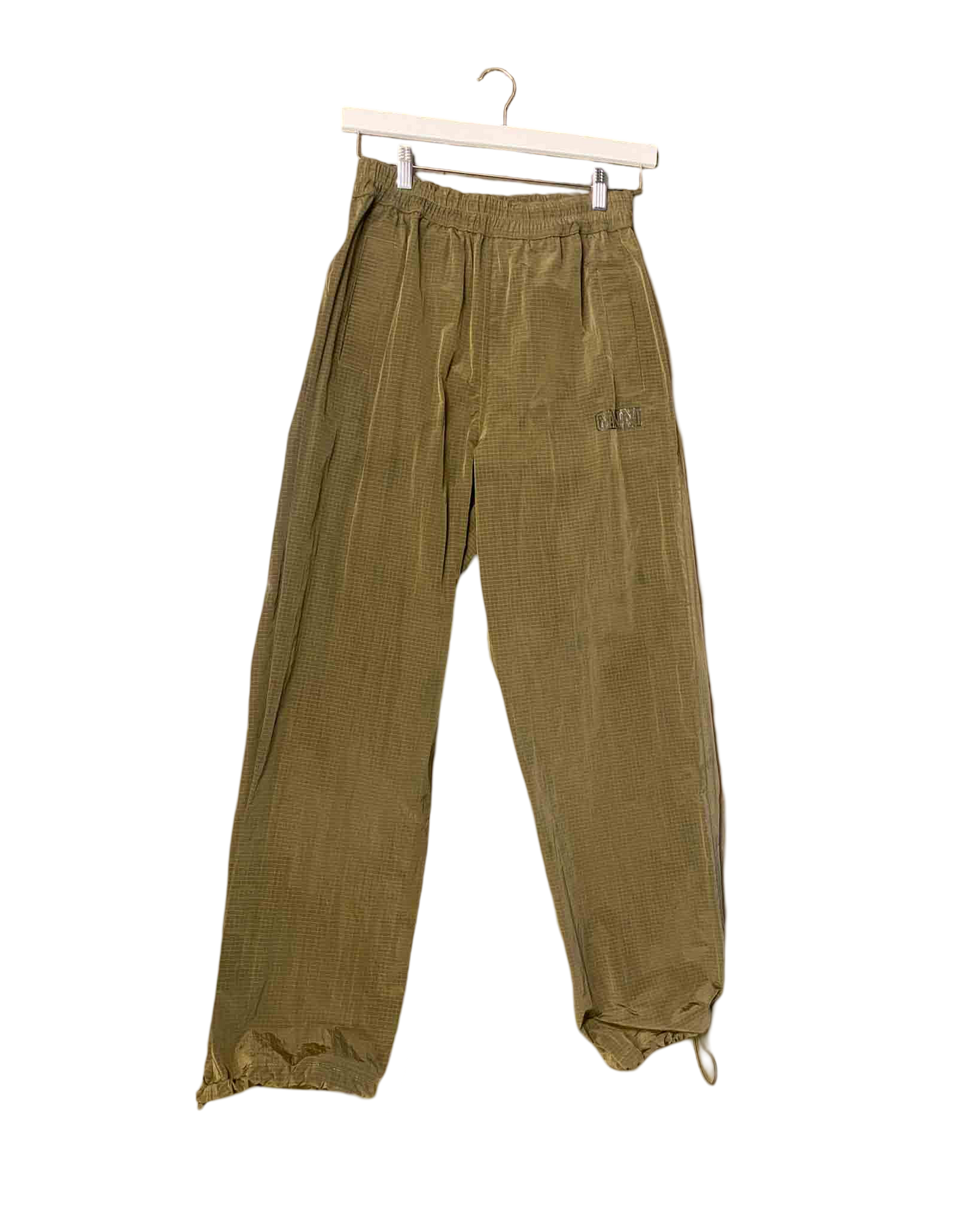 Size XS | Ganni Green Ripstop Pants