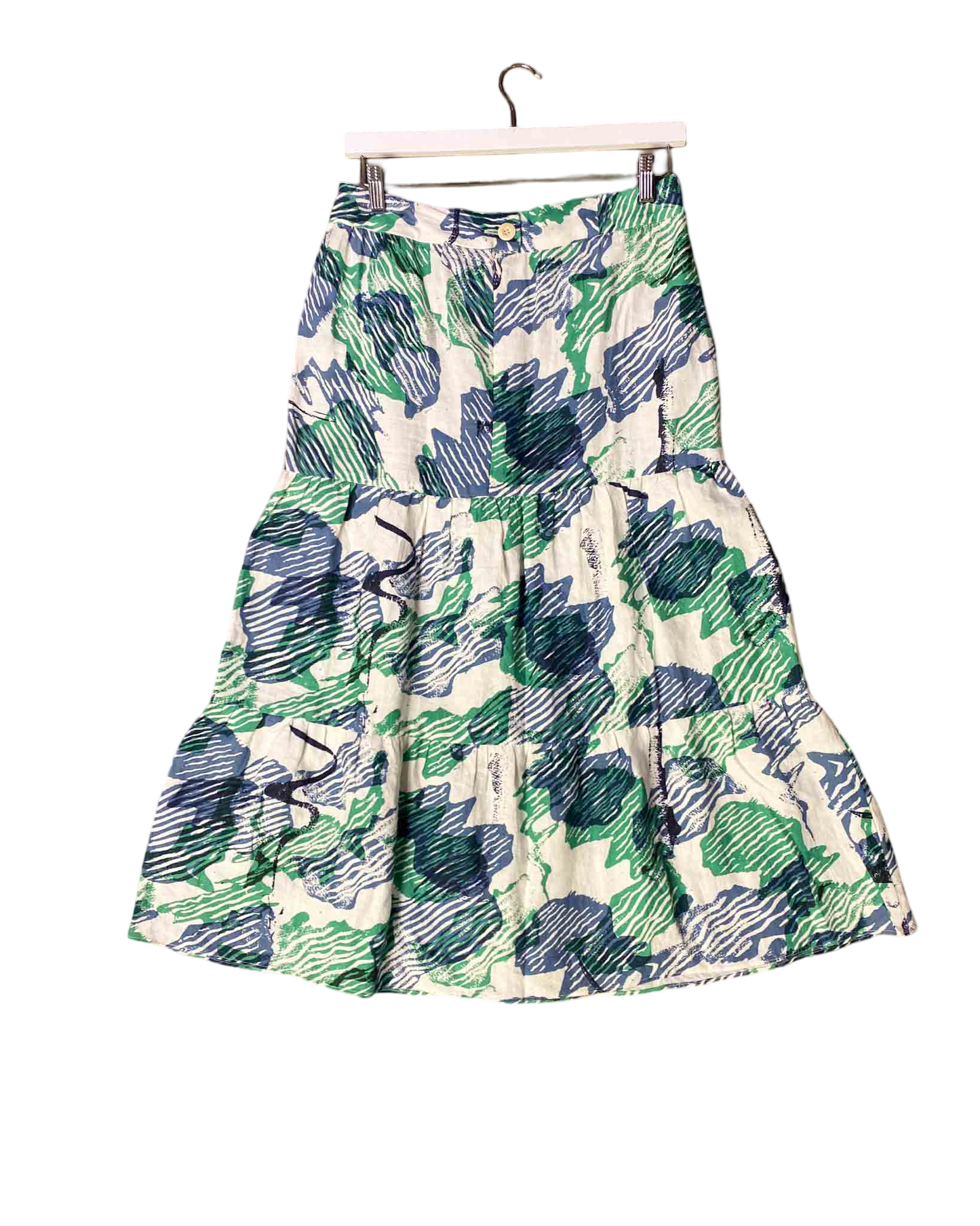 Size XS | Kloke Floral Linen Maxi Skirt