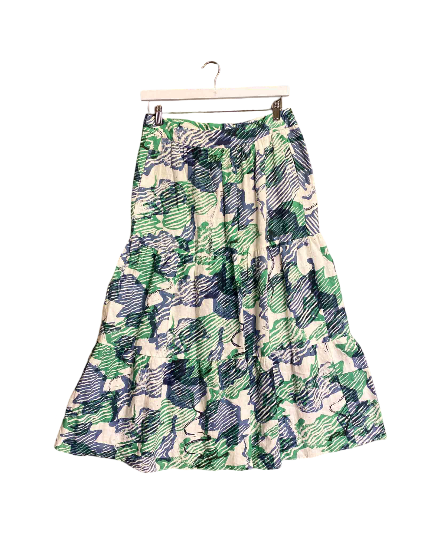 Size XS | Kloke Floral Linen Maxi Skirt