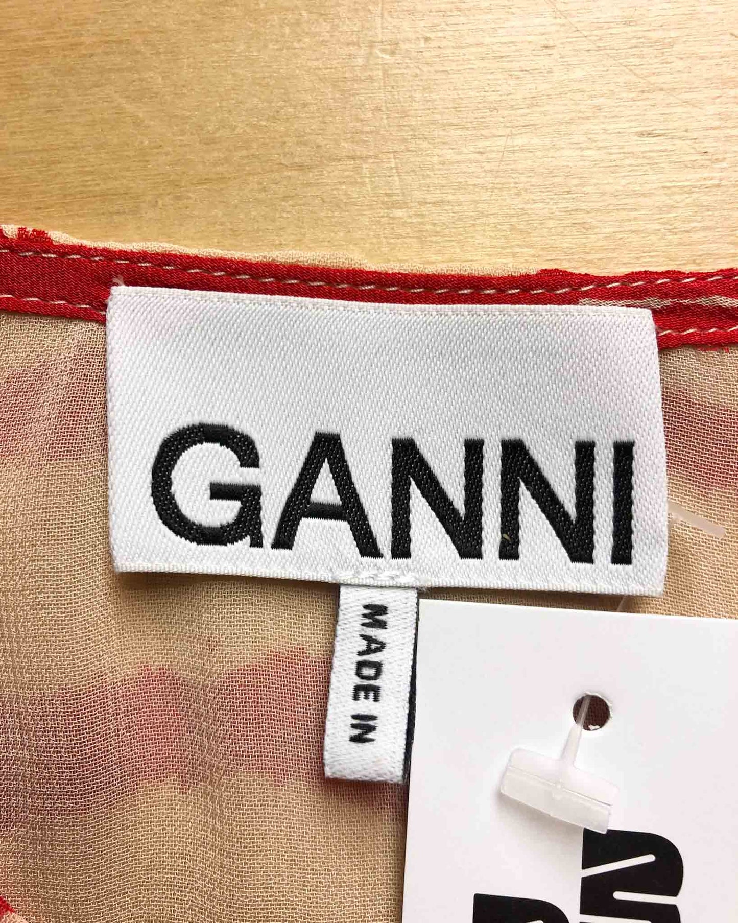 Size 8 (36) | Ganni Animal Print Georgette Dress