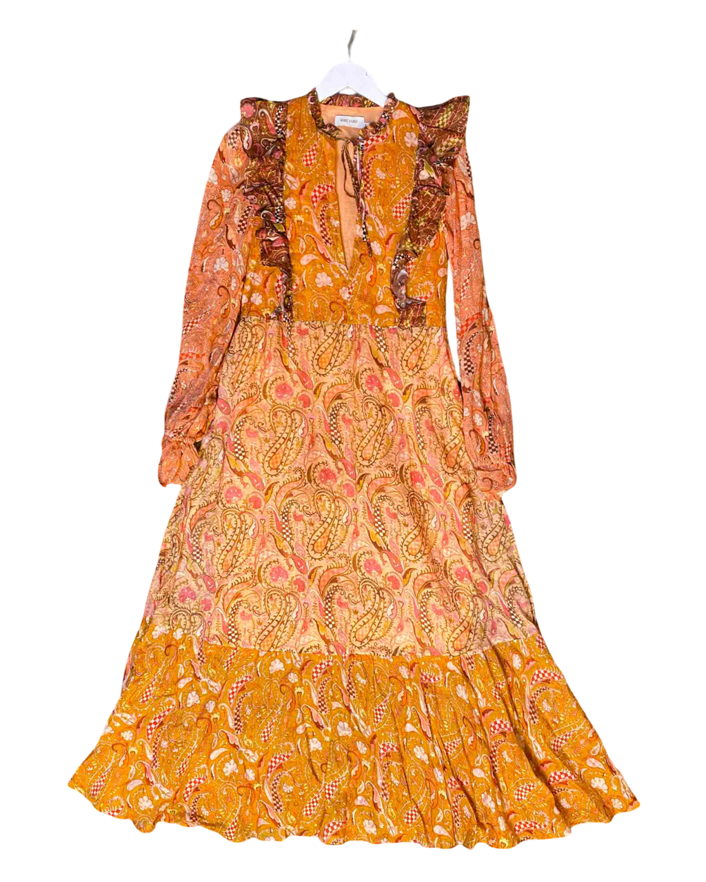 Pink/Orange Kate Ford Dress, 2 (M)