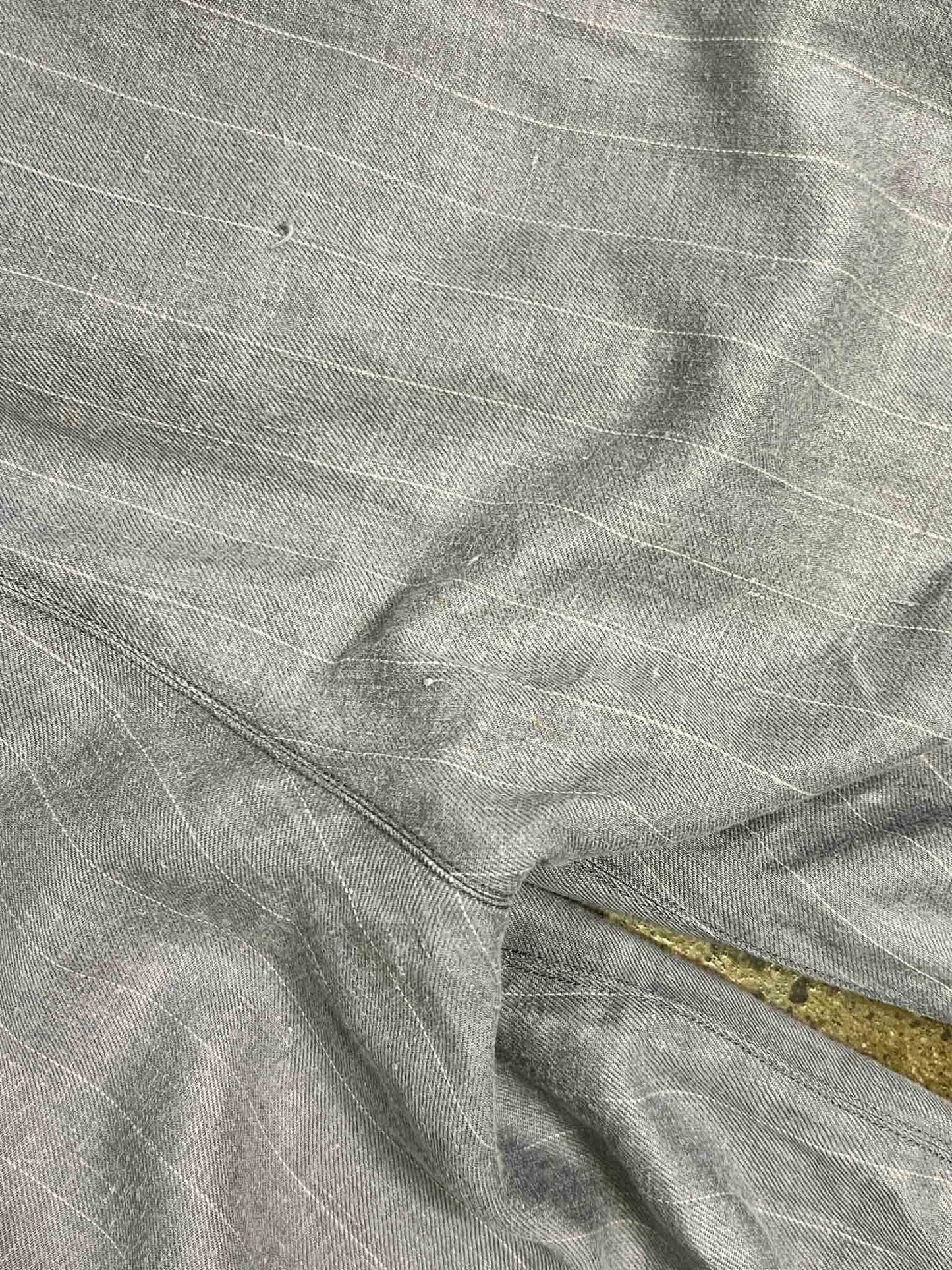 Size S - Pas de Calais Grey Stripe Linen Pants