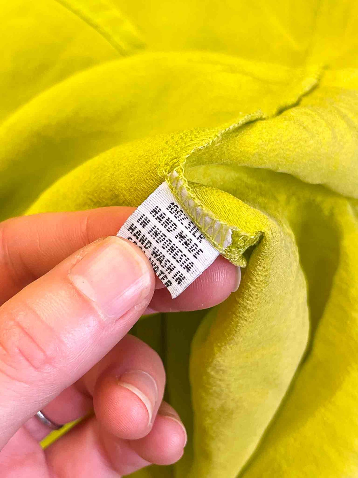 Size S |  Mister Zimi Chartreuse Silk Tank