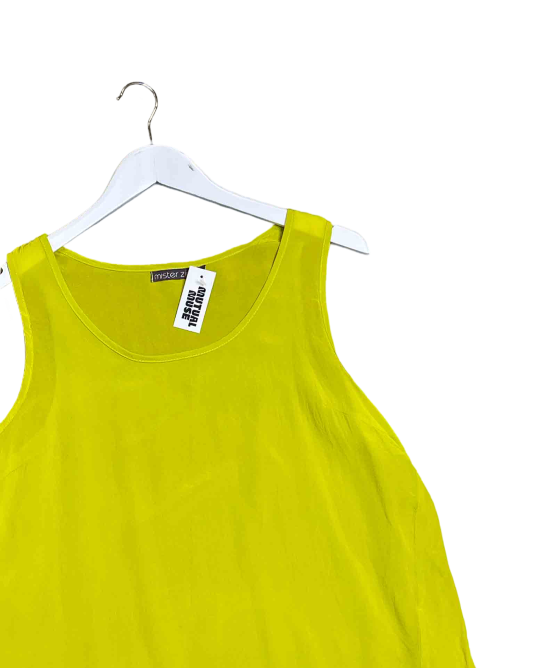 Size S |  Mister Zimi Chartreuse Silk Tank