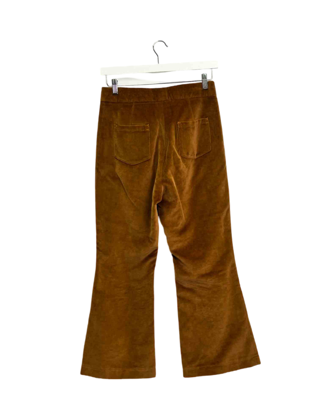 Size M/L - Sister Studios Brown Emma Velvet Flared Pants